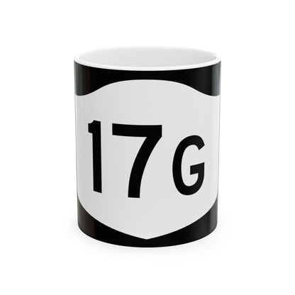 NY-17G (New York) (Road Sign) White Coffee Mug