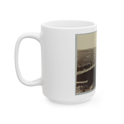 Battlefield Of Bull Run, Ruins Of The Stone Bridge (U.S. Civil War) White Coffee Mug
