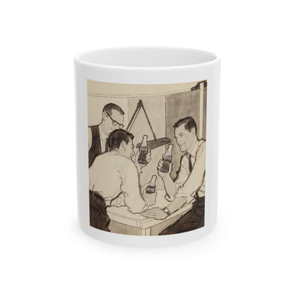 Group of Four Coca-Cola advertisements, 1960 (4) - White Coffee Mug