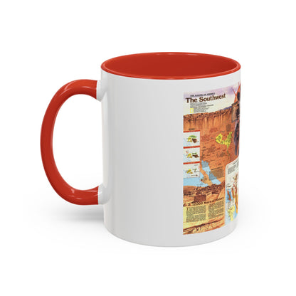 USA - Southwest 2 (1982) (Map) Accent Coffee Mug
