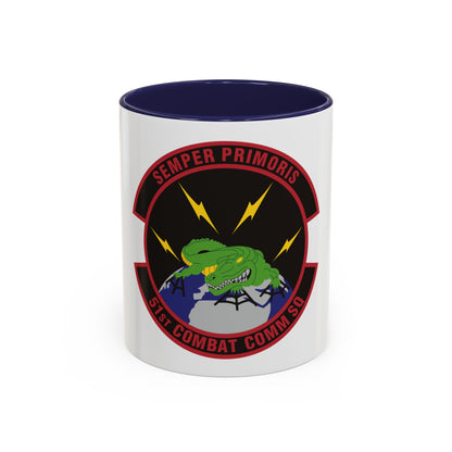 51 Combat Communications Squadron ACC (U.S. Air Force) Accent Coffee Mug