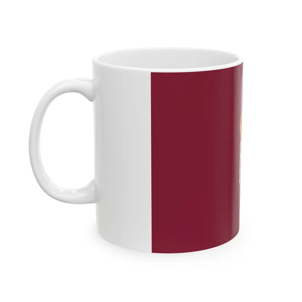 Flag of Ciudad Real Spain - White Coffee Mug-Go Mug Yourself