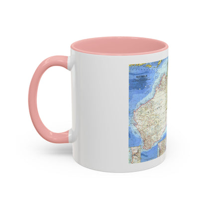 Australia (1963) (Map) Accent Coffee Mug