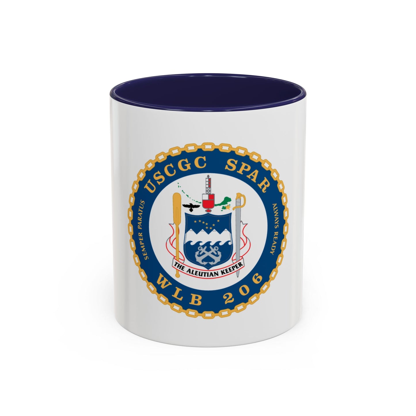 USCGC Spar WLB 206 (U.S. Coast Guard) Accent Coffee Mug