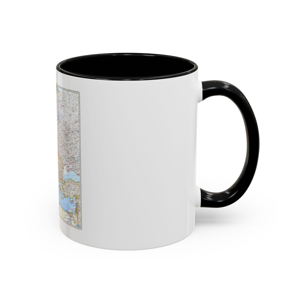 Europe (1969) (Map) Accent Coffee Mug