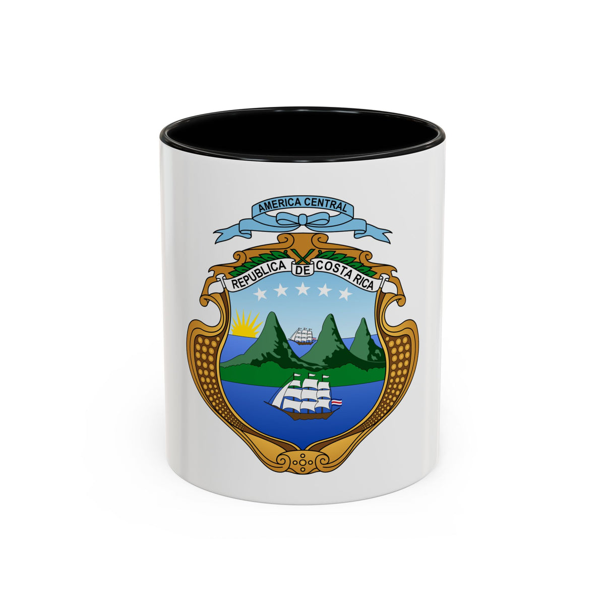 Coat of arms of Costa Rica (1906-1964) - Accent Coffee Mug