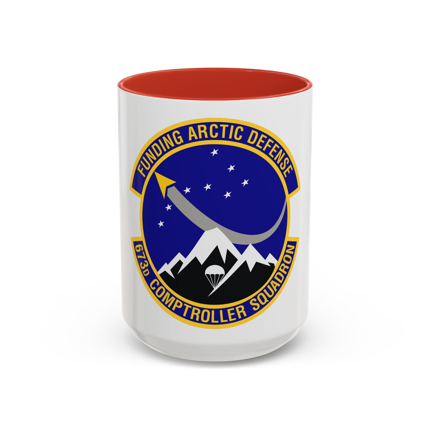 673d Comptroller Squadron (U.S. Air Force) Accent Coffee Mug