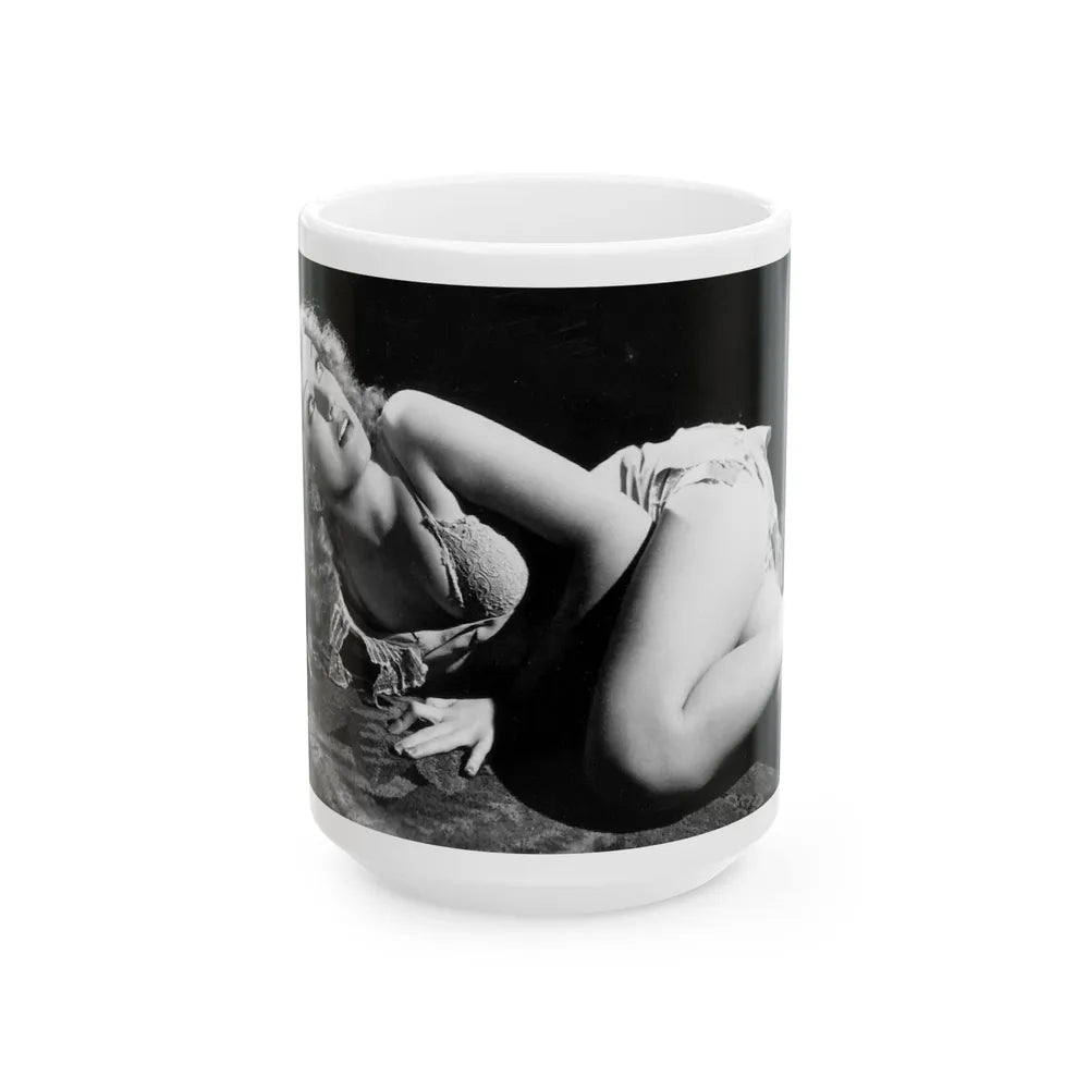 Fay Wray #35 (Vintage Female Icon) White Coffee Mug-15oz-Go Mug Yourself