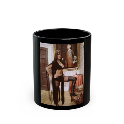 Caroline Munro #170 (Vintage Female Icon) Black Coffee Mug-11oz-Go Mug Yourself