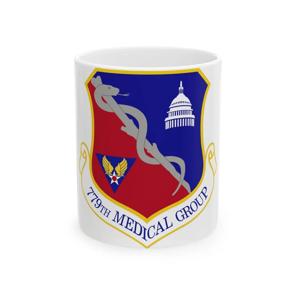 779th Medical Group (U.S. Air Force) White Coffee Mug-11oz-Go Mug Yourself