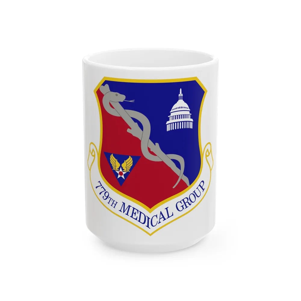 779th Medical Group (U.S. Air Force) White Coffee Mug-15oz-Go Mug Yourself