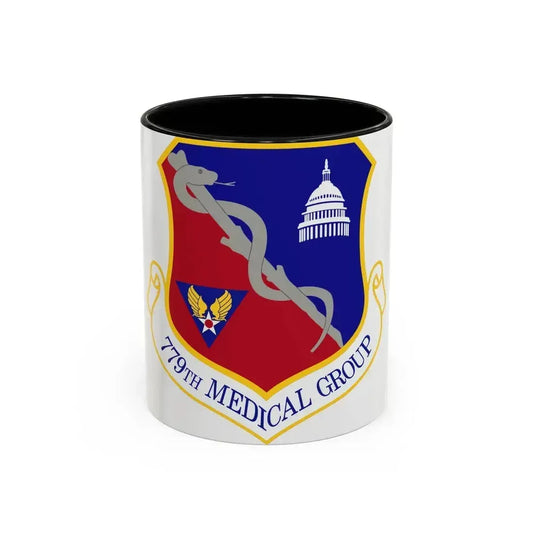 779th Medical Group (U.S. Air Force) Accent Coffee Mug 11oz Black - Go Mug Yourself