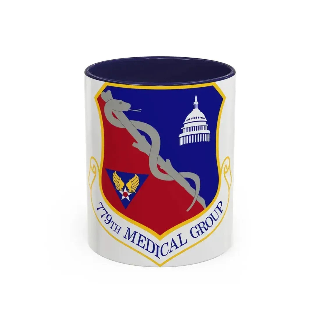 779th Medical Group (U.S. Air Force) Accent Coffee Mug 11oz Navy - Go Mug Yourself