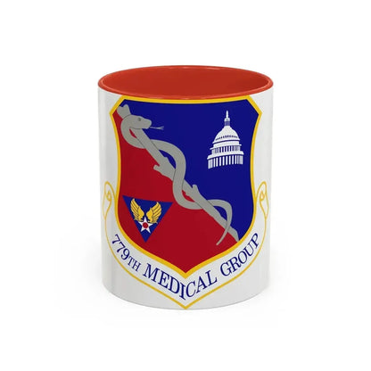 779th Medical Group (U.S. Air Force) Accent Coffee Mug 11oz Red - Go Mug Yourself
