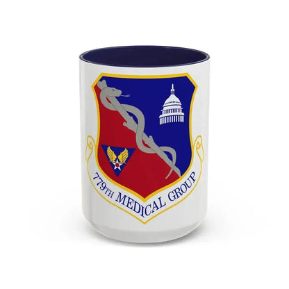 779th Medical Group (U.S. Air Force) Accent Coffee Mug 15oz Navy - Go Mug Yourself