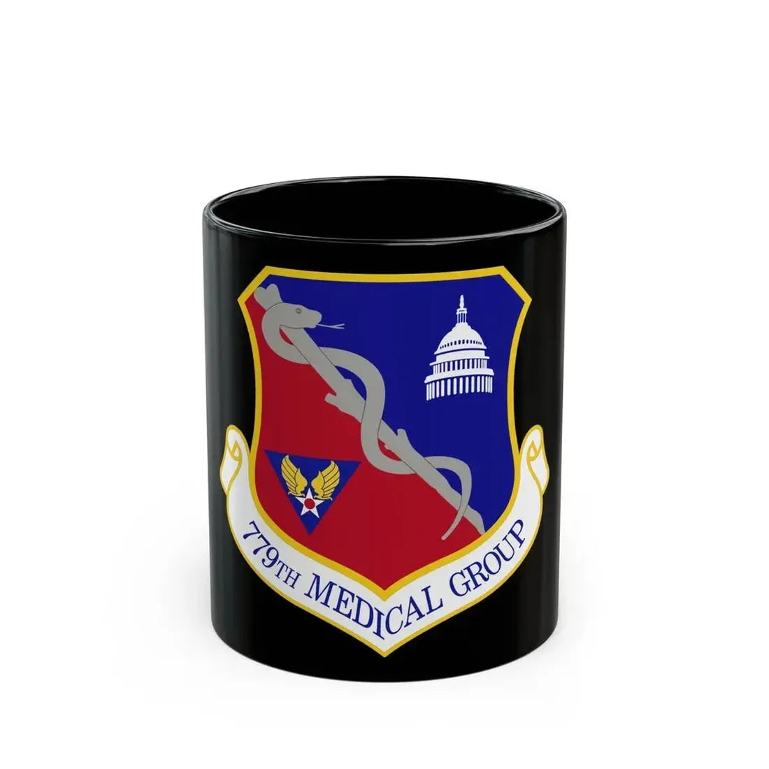 779th Medical Group (U.S. Air Force) Black Coffee Mug 11oz - Go Mug Yourself
