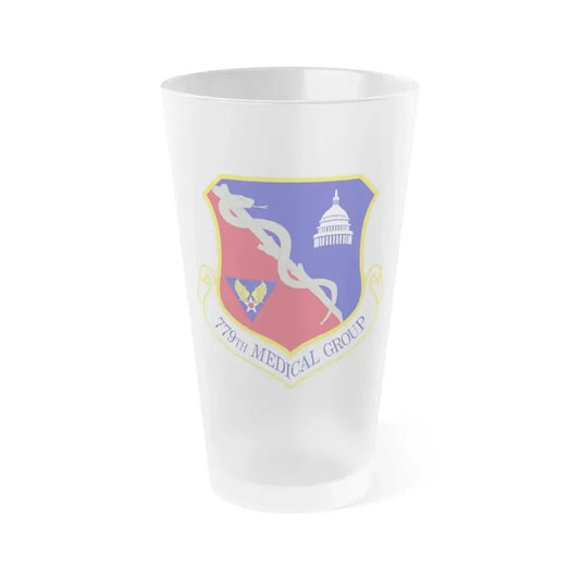 779th Medical Group (U.S. Air Force) Frosted Pint Glass 16oz Default Title - Go Mug Yourself
