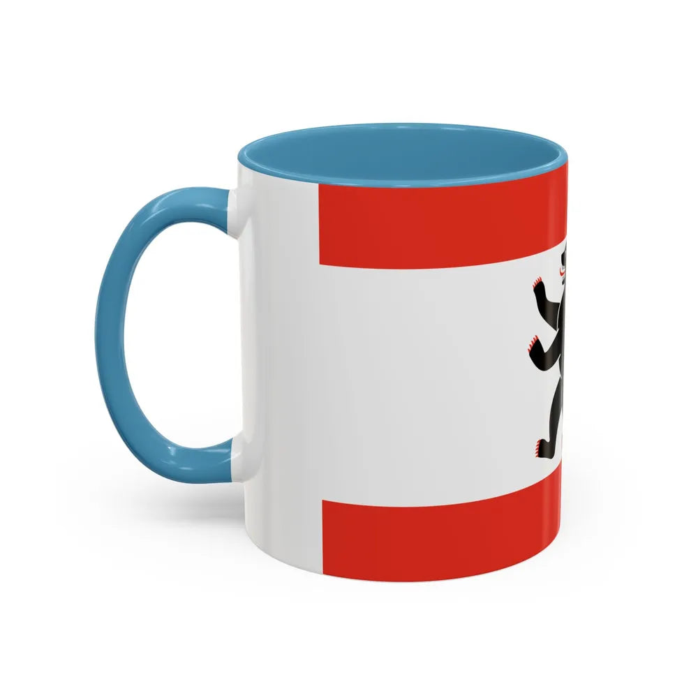 Flag of Berlin Germany - Accent Coffee Mug-Go Mug Yourself