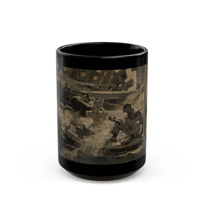 Distressed, 1927 - Black Coffee Mug-15oz-Go Mug Yourself