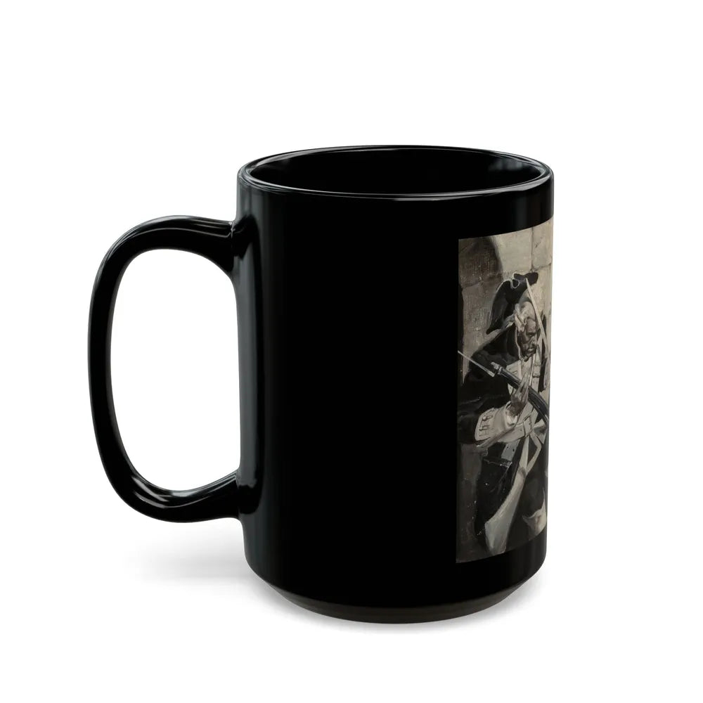 Ethan Allen in Battle (atributted) - Black Coffee Mug-Go Mug Yourself