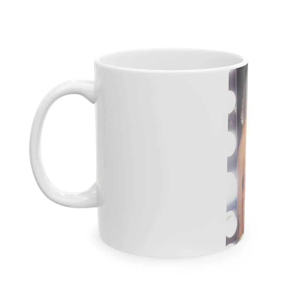 Linda Blair #261 - Partially Topless (Vintage Female Icon) White Coffee Mug-Go Mug Yourself