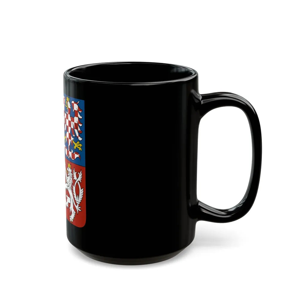 Coat of arms of the Czech Republic - Black Coffee Mug-Go Mug Yourself