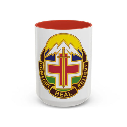 Fitzsimons Medical Center (U.S. Army) Accent Coffee Mug-15oz-Red-Go Mug Yourself