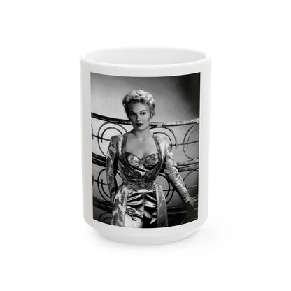 Kim Novak #274 (Vintage Female Icon) White Coffee Mug-15oz-Go Mug Yourself