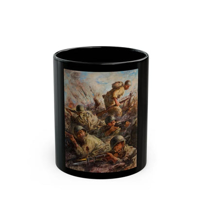 Fire Fight, story illustration - Black Coffee Mug-11oz-Go Mug Yourself