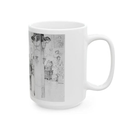 Hall of Beauties - White Coffee Mug-Go Mug Yourself