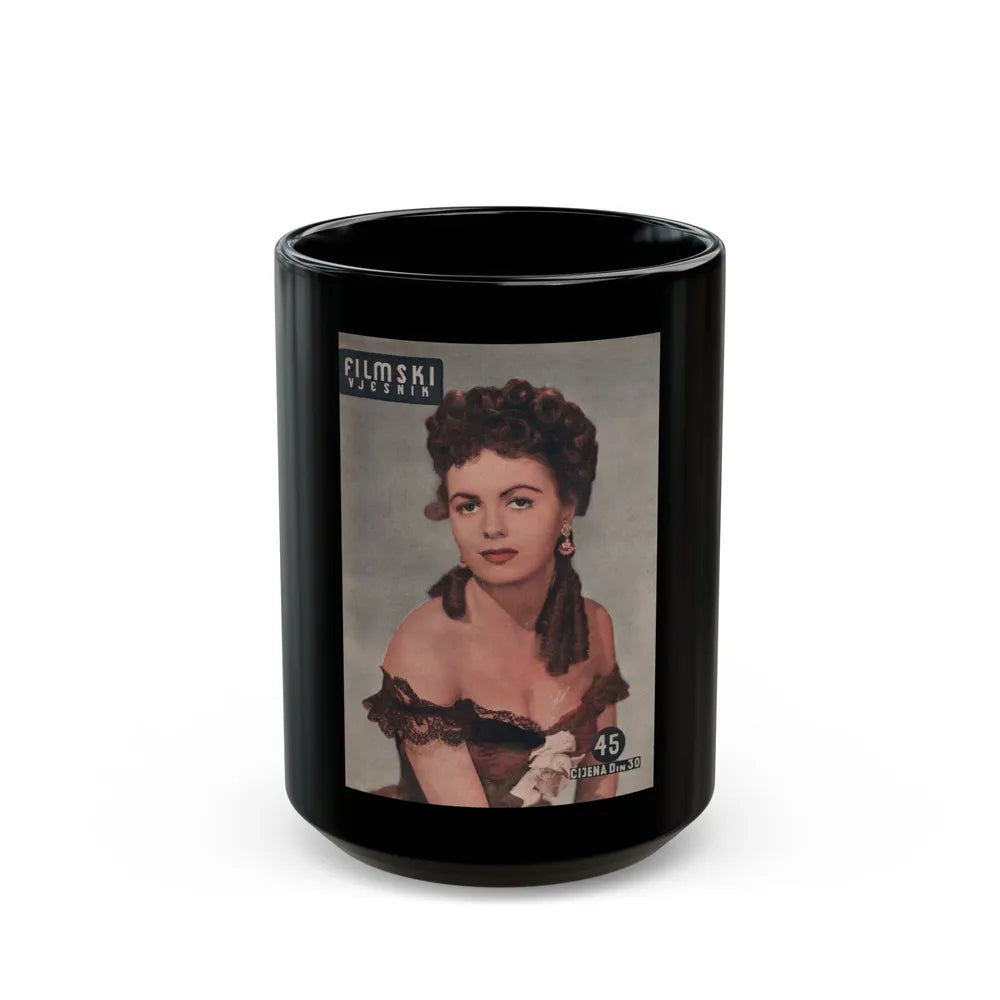 Faith Domergue #176 - Mag. Cover (Vintage Female Icon) Black Coffee Mug-15oz-Go Mug Yourself