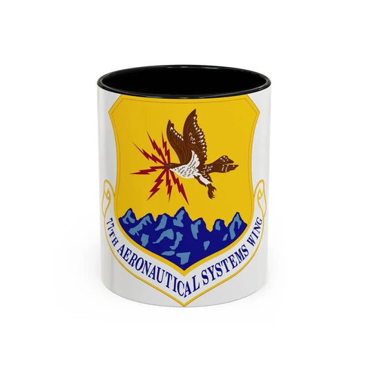 77th Aeronautical Systems Wing (U.S. Air Force) Accent Coffee Mug 11oz Black - Go Mug Yourself