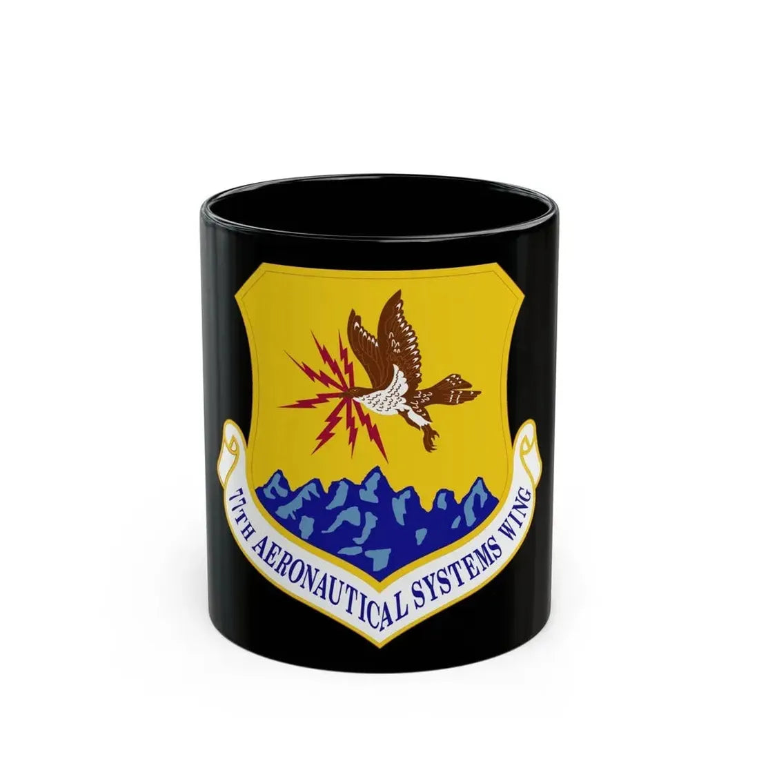 77th Aeronautical Systems Wing (U.S. Air Force) Black Coffee Mug 11oz - Go Mug Yourself