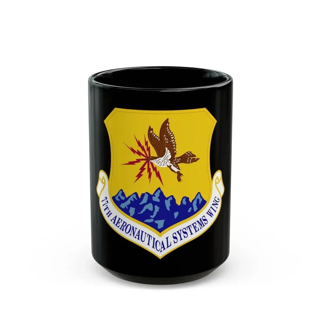 77th Aeronautical Systems Wing (U.S. Air Force) Black Coffee Mug 15oz - Go Mug Yourself