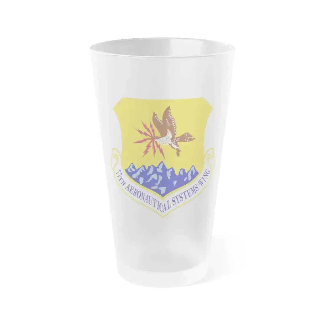 77th Aeronautical Systems Wing (U.S. Air Force) Frosted Pint Glass 16oz 16oz Frosted - Go Mug Yourself