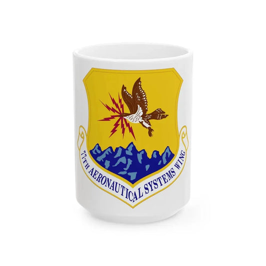 77th Aeronautical Systems Wing (U.S. Air Force) White Coffee Mug 15oz - Go Mug Yourself