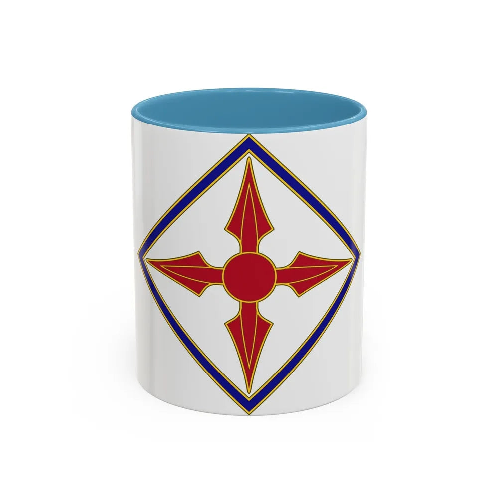 77th Aviation Brigade (U.S. Army) Accent Coffee Mug-11oz-Light Blue-Go Mug Yourself