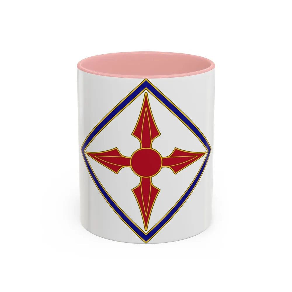 77th Aviation Brigade (U.S. Army) Accent Coffee Mug-11oz-Pink-Go Mug Yourself