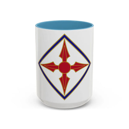 77th Aviation Brigade (U.S. Army) Accent Coffee Mug-15oz-Light Blue-Go Mug Yourself