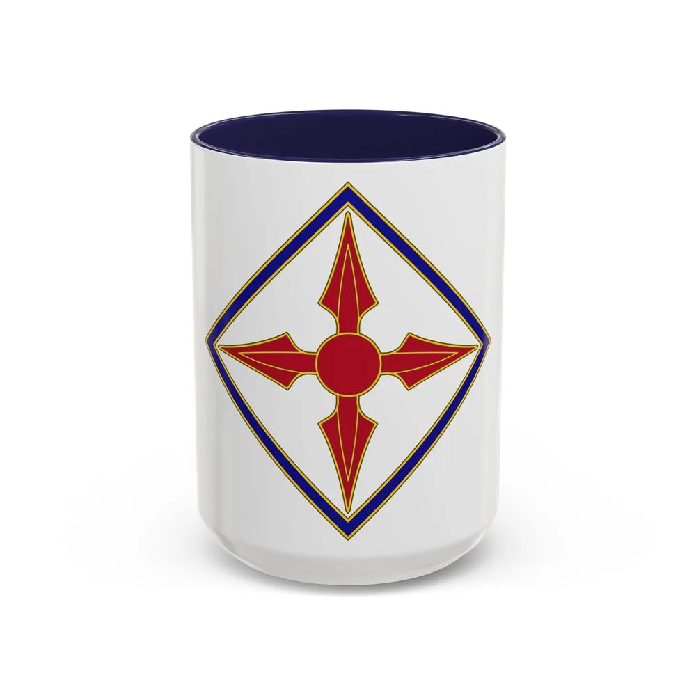 77th Aviation Brigade (U.S. Army) Accent Coffee Mug-15oz-Navy-Go Mug Yourself