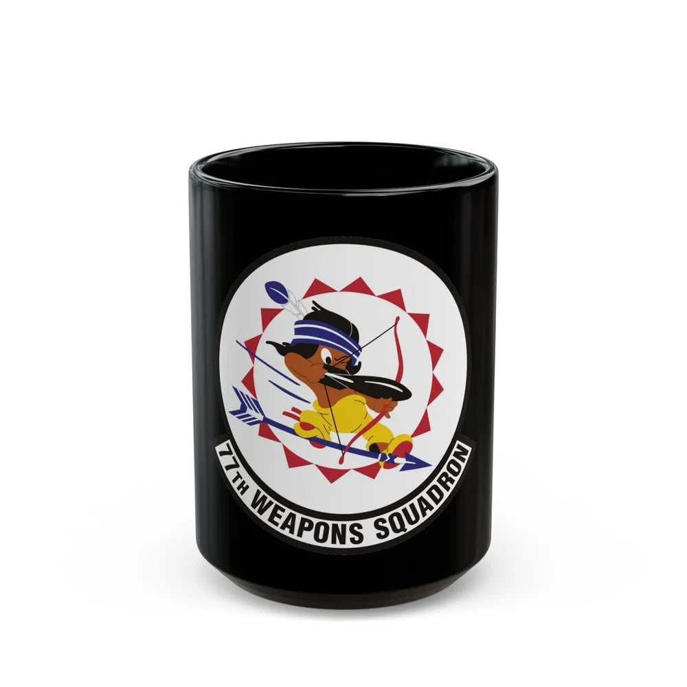 77th Weapons Squadron (U.S. Air Force) Black Coffee Mug-15oz-Go Mug Yourself