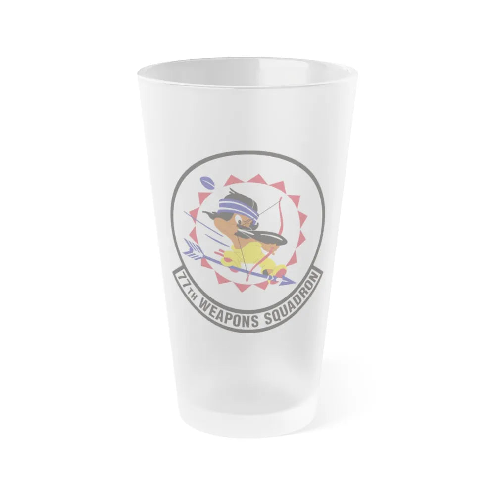 77th Weapons Squadron (U.S. Air Force) Frosted Pint Glass 16oz-16oz-Frosted-Go Mug Yourself