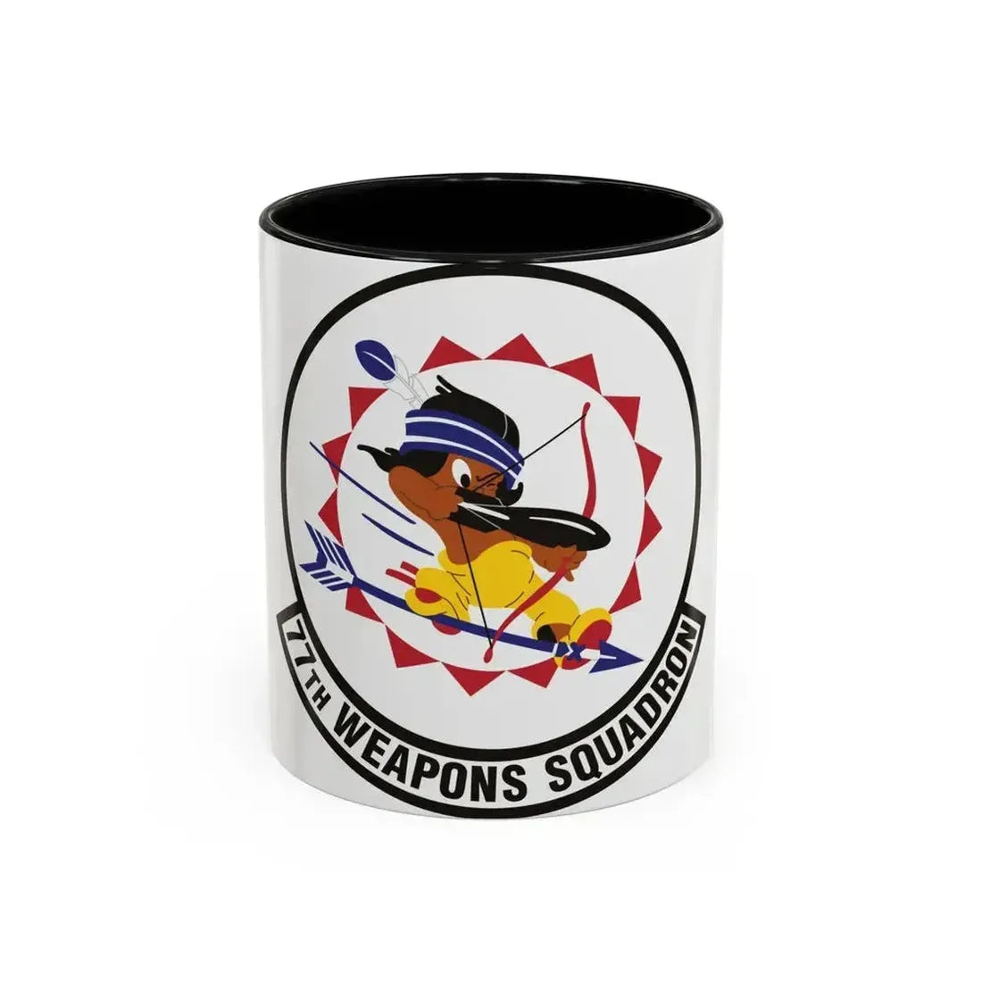 77th Weapons Squadron (U.S. Air Force) Accent Coffee Mug 11oz Black - Go Mug Yourself