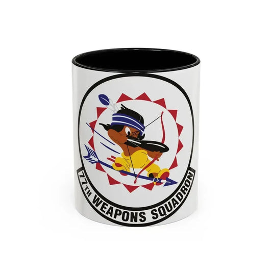 77th Weapons Squadron (U.S. Air Force) Accent Coffee Mug 11oz Black - Go Mug Yourself