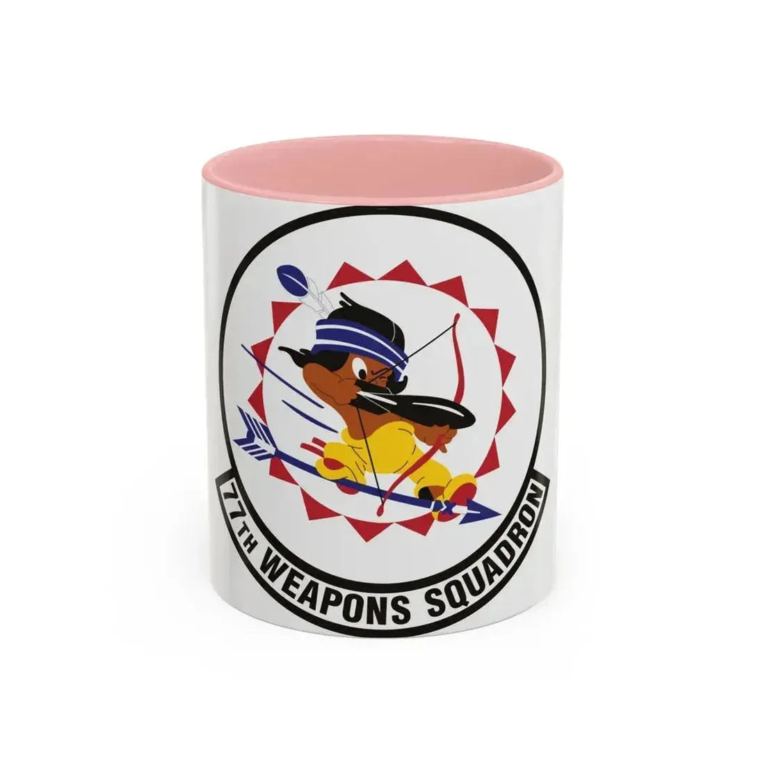 77th Weapons Squadron (U.S. Air Force) Accent Coffee Mug 11oz Pink - Go Mug Yourself