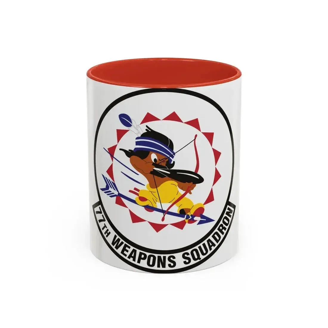 77th Weapons Squadron (U.S. Air Force) Accent Coffee Mug 11oz Red - Go Mug Yourself