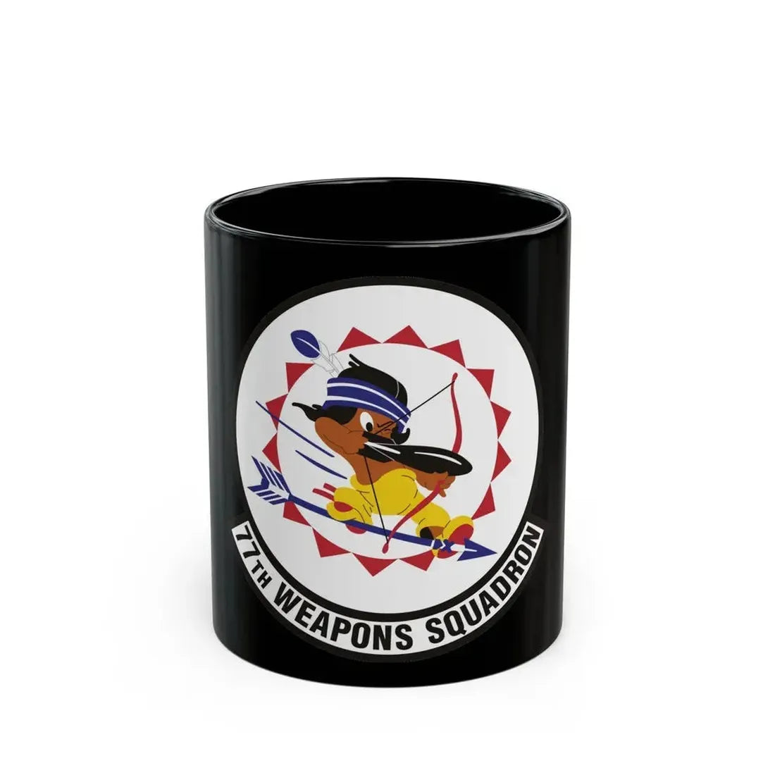 77th Weapons Squadron (U.S. Air Force) Black Coffee Mug 11oz - Go Mug Yourself