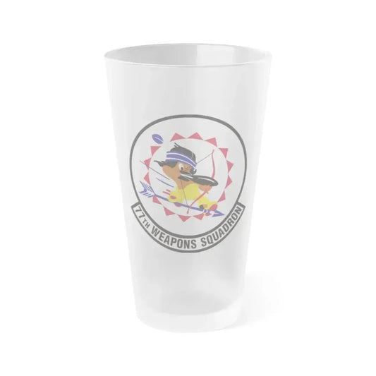 77th Weapons Squadron (U.S. Air Force) Frosted Pint Glass 16oz 16oz Frosted - Go Mug Yourself