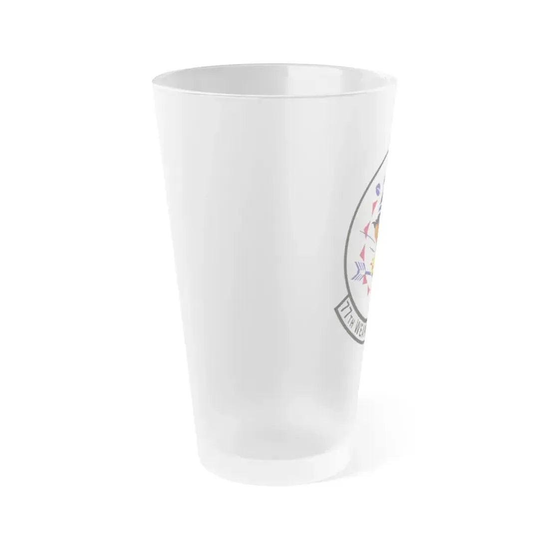77th Weapons Squadron (U.S. Air Force) Frosted Pint Glass 16oz - Go Mug Yourself