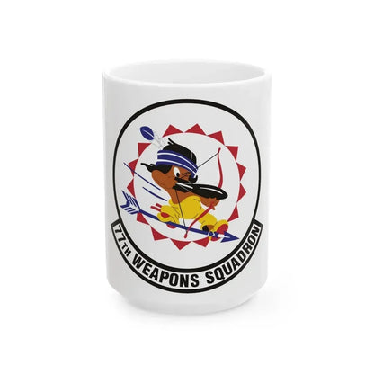 77th Weapons Squadron (U.S. Air Force) White Coffee Mug 15oz - Go Mug Yourself